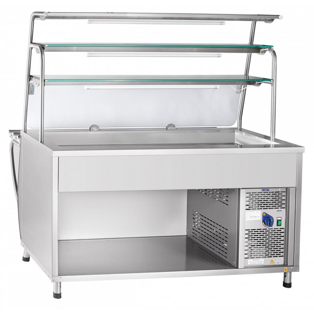 Холодильная витрина-прилавок ABAT ПВВ(Н)-70Т-01-НШ под дерево (ПРЕМЬЕР)