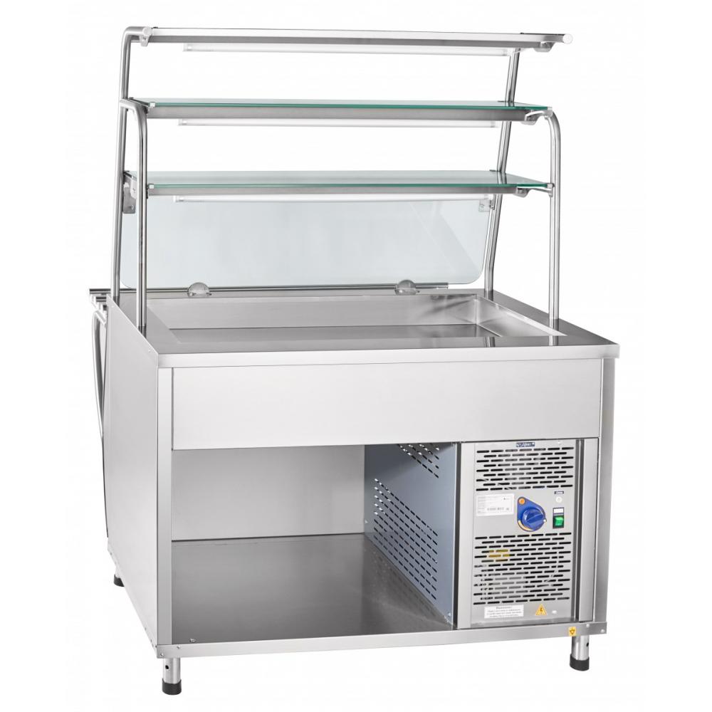 Холодильная витрина-прилавок ABAT ПВВ(Н)-70Т-НШ под дерево (ПРЕМЬЕР)