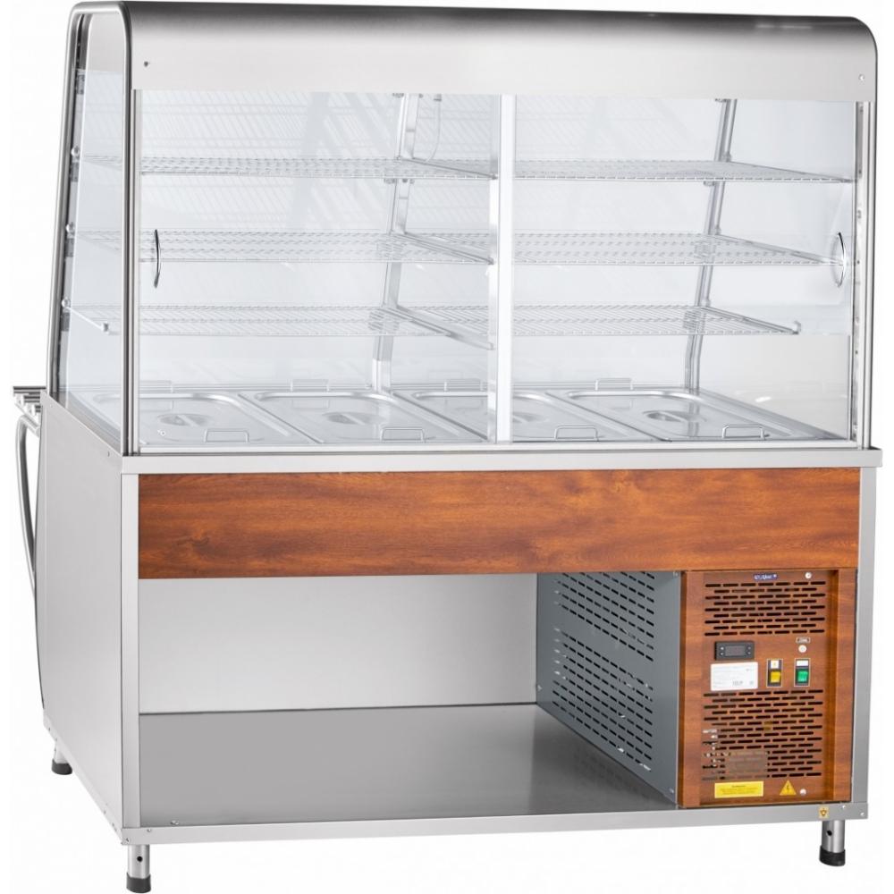 Холодильная витрина-прилавок ABAT ПВВ(Н)-70Т-С-01-НШ металл (ПРЕМЬЕР)