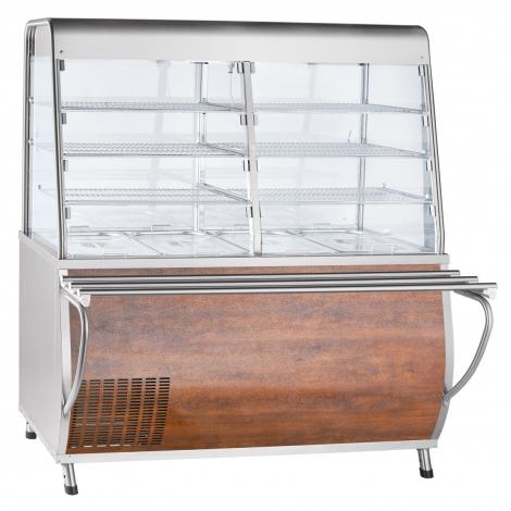 Холодильная витрина-прилавок ABAT ПВВ(Н)-70Т-С-01-НШ под дерево (ПРЕМЬЕР) ― Официальный сайт Российских производителей промышленного оборудования
