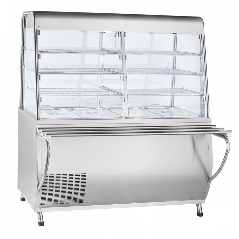 Холодильная витрина-прилавок ABAT ПВВ(Н)-70Т-С-01-НШ под дерево (ПРЕМЬЕР)