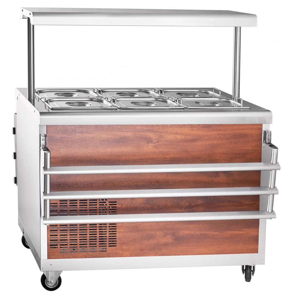 Холодильный прилавок ABAT ПВВ(Н)-70ПМ-НШ (самообслуживание)