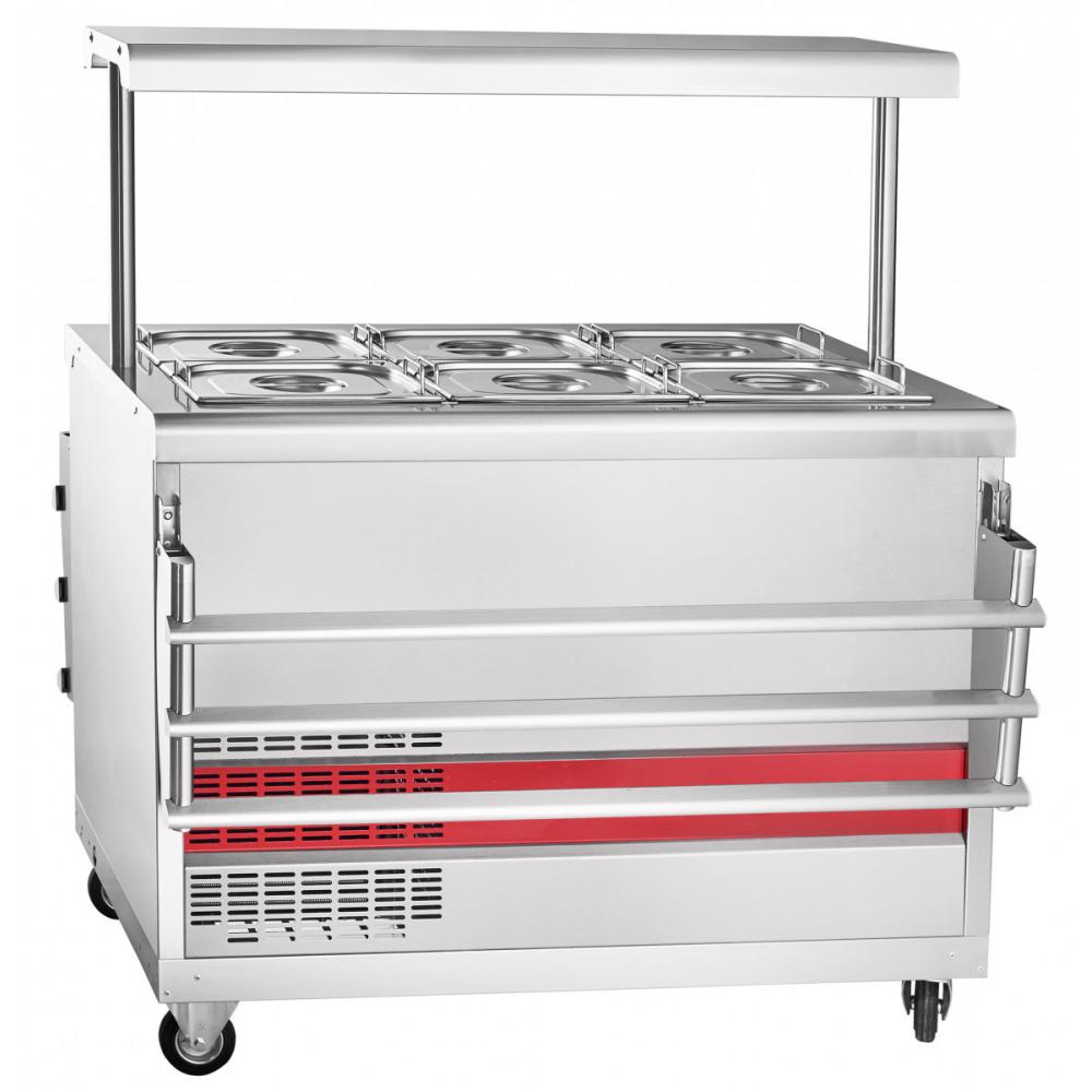 Холодильный прилавок ABAT ПВВ(Н)-70ПМ-НШ (самообслуживание)