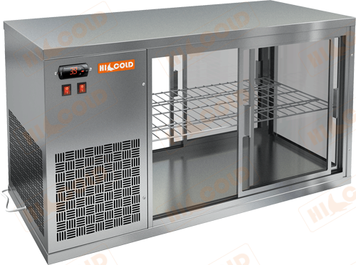 Настольная холодильная витрина сквозная  HICOLD  VRL T 1300 L