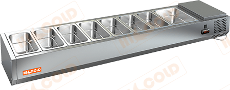 Настольная охлаждаемая витрина для ингредиентов  HICOLD  VRTO 1915 1/4