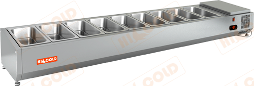 Настольная охлаждаемая витрина для ингредиентов  HICOLD  VRTO 1970 1/3