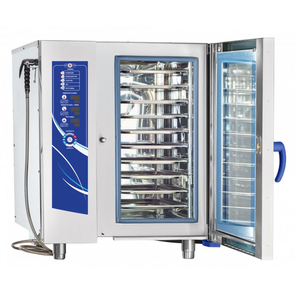 Пароконвектомат ABAT ПКА 10-1/1ПМ2 (лицо нерж.) бойлерный