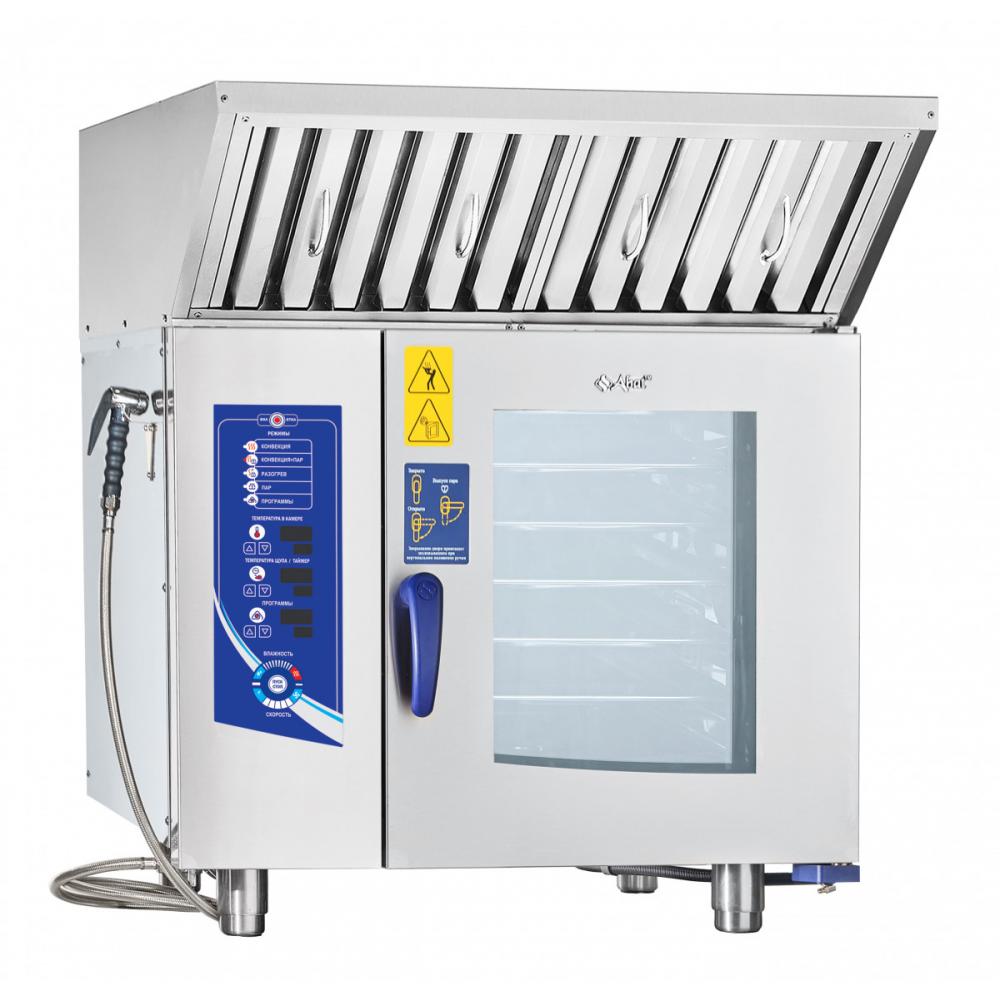 Пароконвектомат ABAT ПКА 6-1/1ВМ2 (лицо нерж.) инжекционный