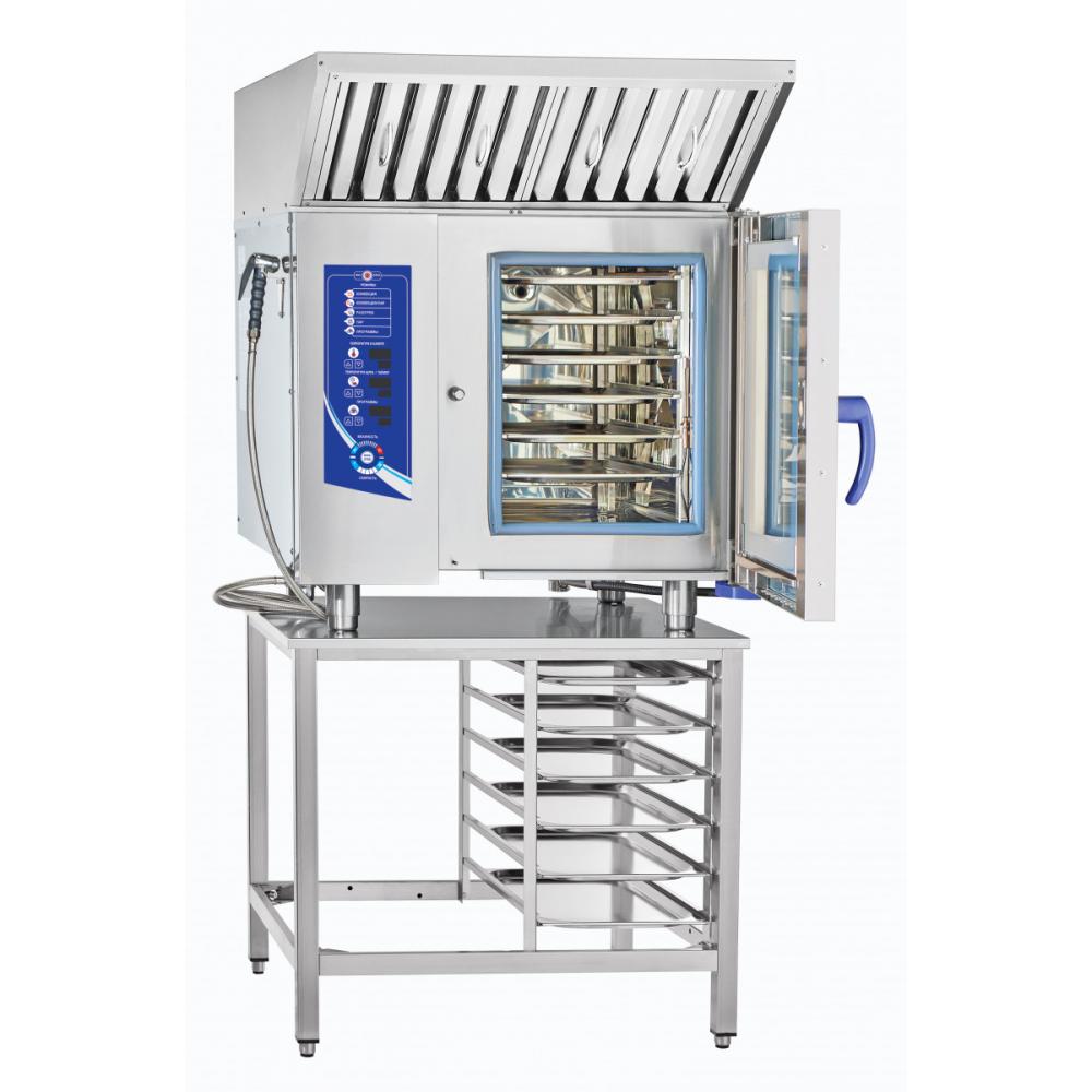 Пароконвектомат ABAT ПКА 6-1/1ВМ2 (лицо нерж.) инжекционный