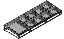 ПОДСТАВКА ПОД ГАСТРОЕМКОСТИ ЗАКРЫТАЯ KAYMAN RIGA ПГЗО-1000/351