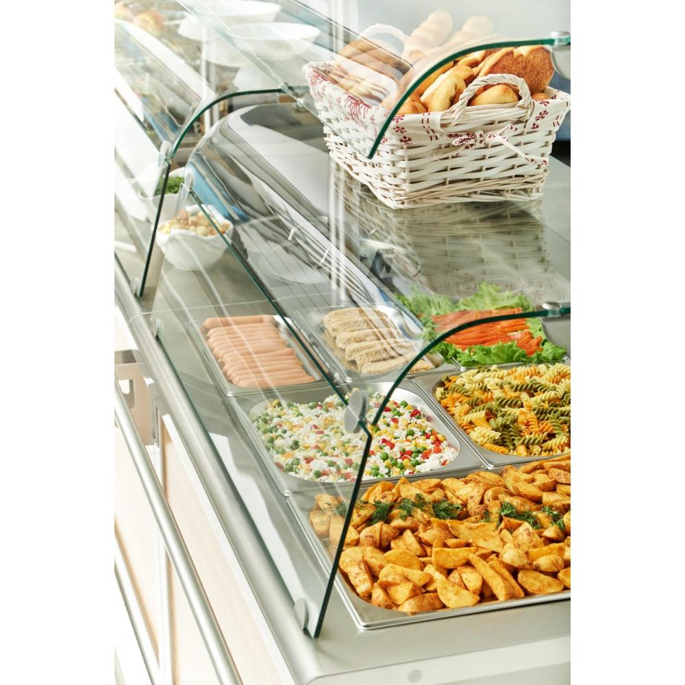 Прилавок-мармит ABAT ЭМК-70Х с подогреваемой полкой (HOT-LINE)