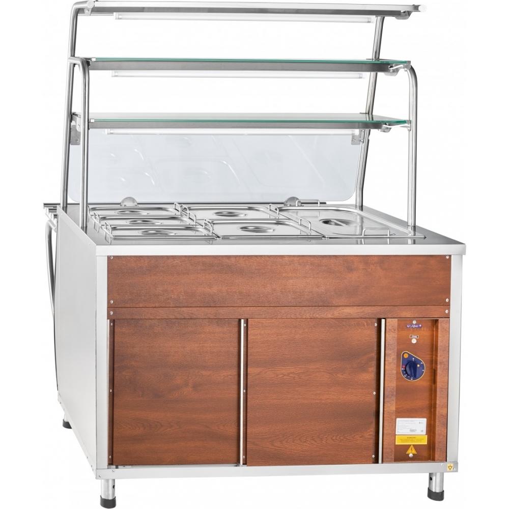 Прилавок-мармит ABAT ЭМК-70Т металл (ПРЕМЬЕР)