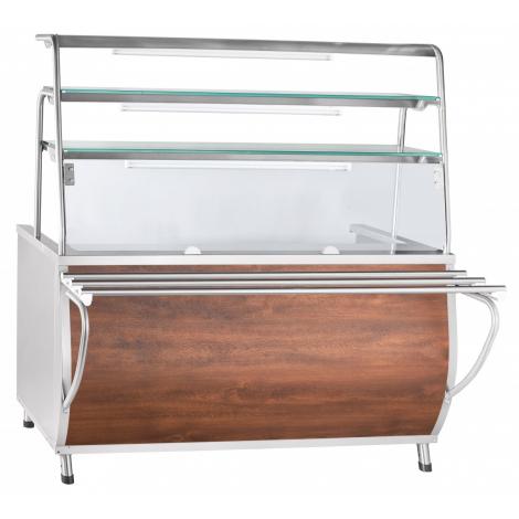 Прилавок-мармит ABAT ПМЭС-70Т-01 под дерево (ПРЕМЬЕР) ― Официальный сайт Российских производителей промышленного оборудования