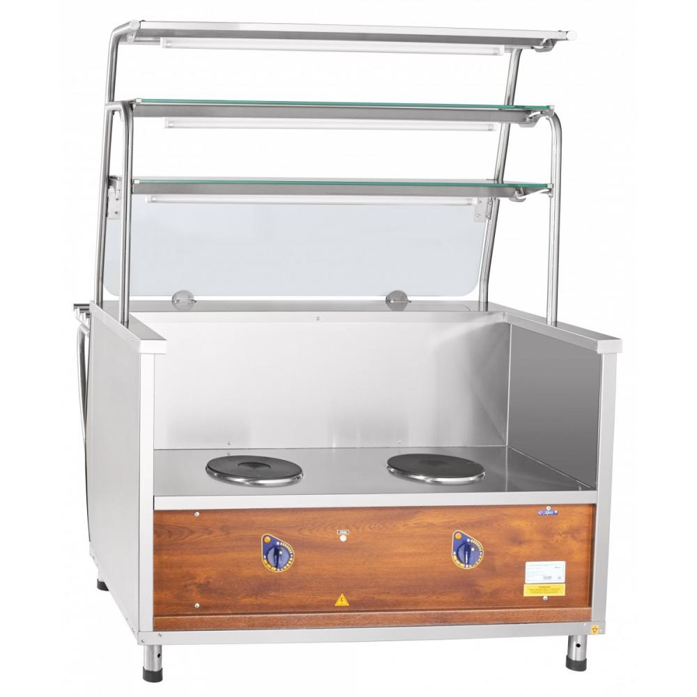 Прилавок-мармит ABAT ПМЭС-70Т под дерево (ПРЕМЬЕР)