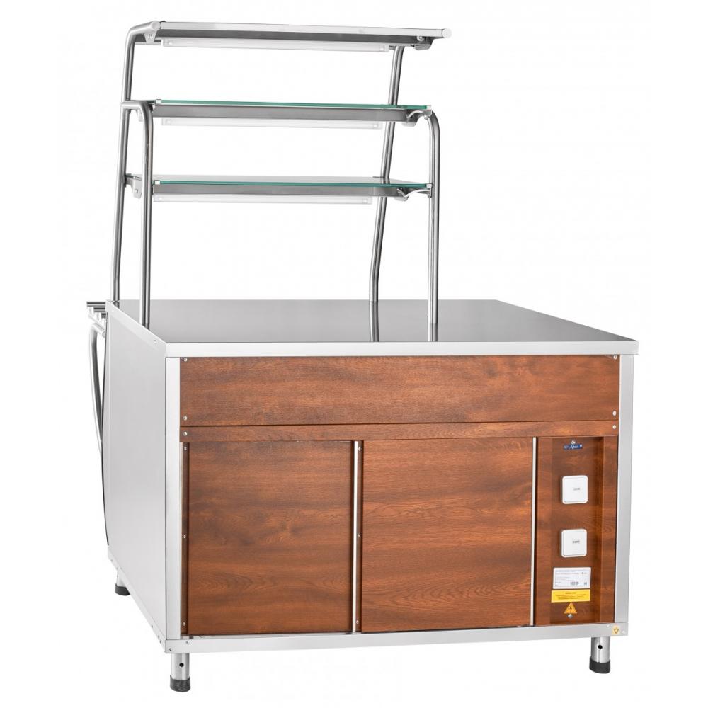 Прилавок для горячих напитков ABAT ПГН-70Т под дерево (ПРЕМЬЕР)