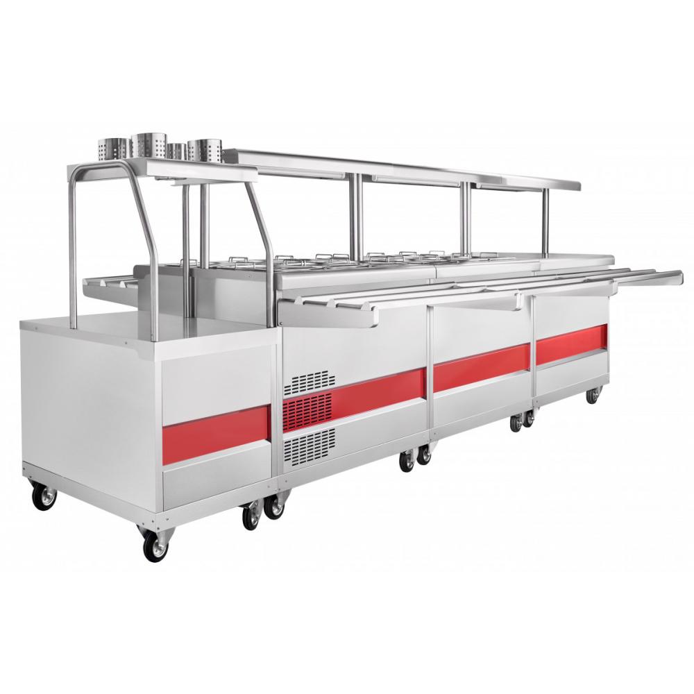 Прилавок для подогрева тарелок ABAT ПТЭ-70КМ(П)-80 (самообслуживание)