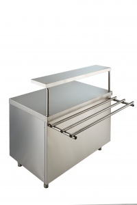 ПРИЛАВОК НЕЙТРАЛЬНЫЙ С ПОЛКОЙ ПН-11/7Н