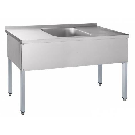 Стол для мойки овощей ABAT СМО-6-4 РЧ (каркас крашеный) ― Официальный сайт Российских производителей промышленного оборудования