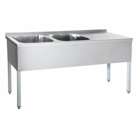 Стол для мойки овощей ABAT СМО-6-7 РЧ (каркас крашеный) ― Официальный сайт Российских производителей промышленного оборудования