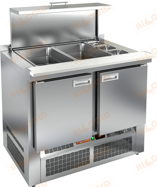 Стол для салатов (саладетта)  HICOLD  SLE3-11GN полипропилен