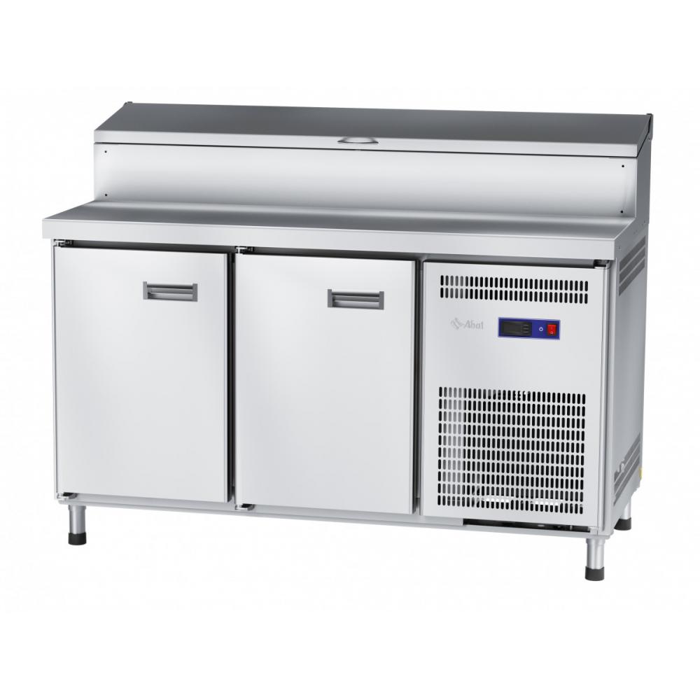 Стол холодильный среднетемпературный ABAT СХС-80-01П для пиццы (2 двери, GN 1/4 - 8 шт)