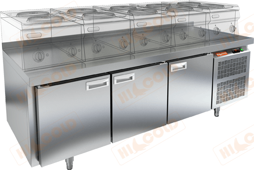 Стол морозильный под тепловое оборудование  HICOLD  SN 111/BT LT