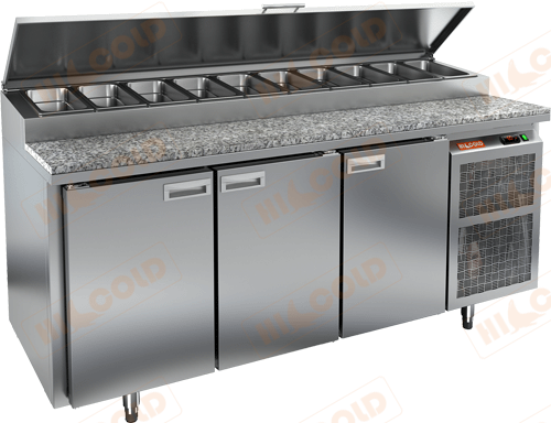 Стол охлаждаемый для пиццы  HICOLD  PZ1-111/GN камень