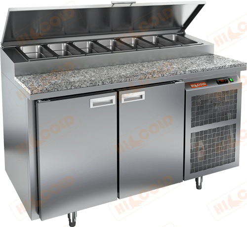 Стол охлаждаемый для пиццы  HICOLD  PZ1-11/GN камень