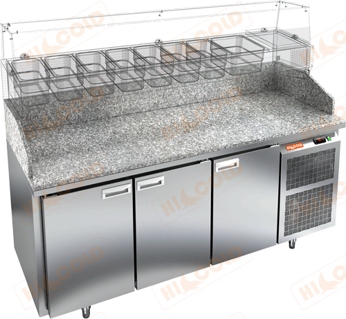 Стол охлаждаемый для пиццы  HICOLD  PZ3-111/SN