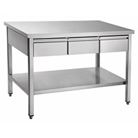 Стол с тумбой навесного типа ABAT СТН-7-1