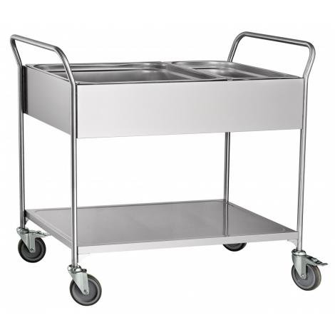 Тележка для сбора посуды ABAT ТС-100 ― Официальный сайт Российских производителей промышленного оборудования