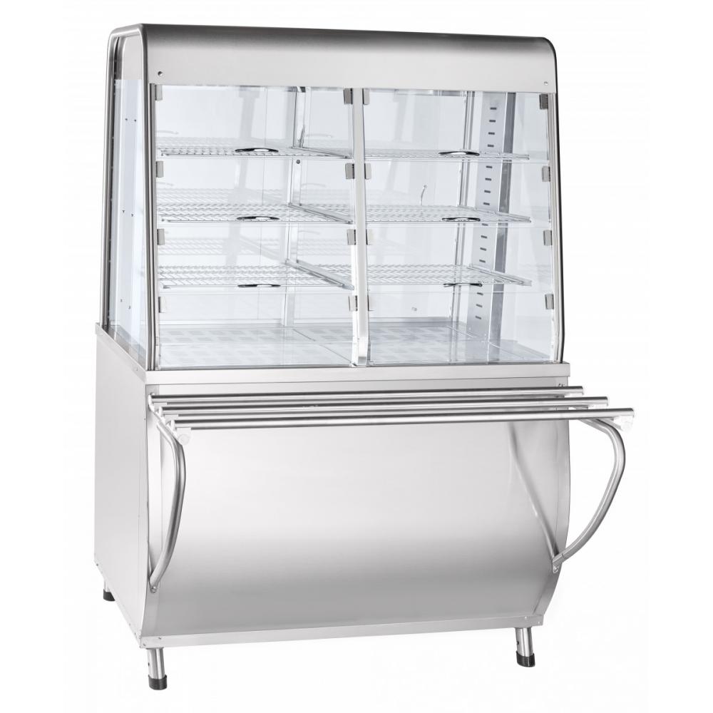 Тепловая витрина-прилавок ABAT ПВТ-70Т под дерево (ПРЕМЬЕР)