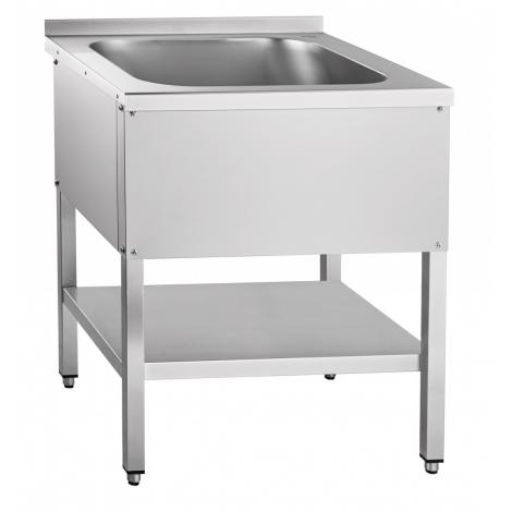 Ванна моечная односекционная ABAT ВМП-6-1-5РН (с полкой, вся нерж.) ― Официальный сайт Российских производителей промышленного оборудования