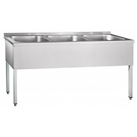 Ванна моечная трехсекционная ABAT ВМП-6-3-5РЧ (каркас крашеный)