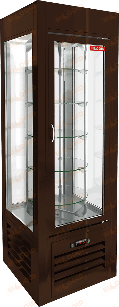 Витрина кондитерская вертикальная  HICOLD  VRC 350 R Sh Brown