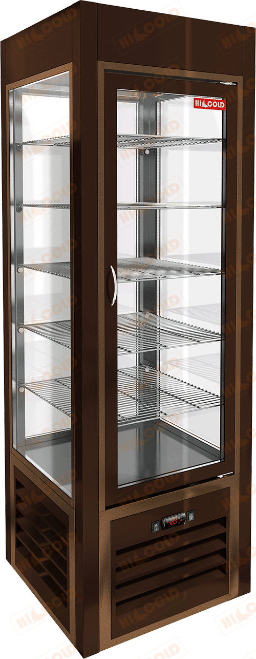 Витрина кондитерская вертикальная  HICOLD  VRC 350 Sh Brown FR